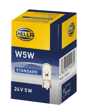 HELLA PARKAVIMO LEMPUTĖ W5W, 24V